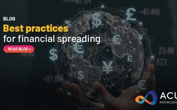 Best practices for financial spreading